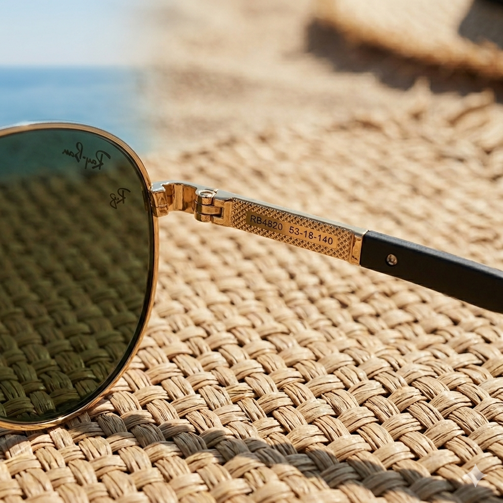 Classic Ray-Ban Aviator Sunglasses - Gold Frame and Green Lenses