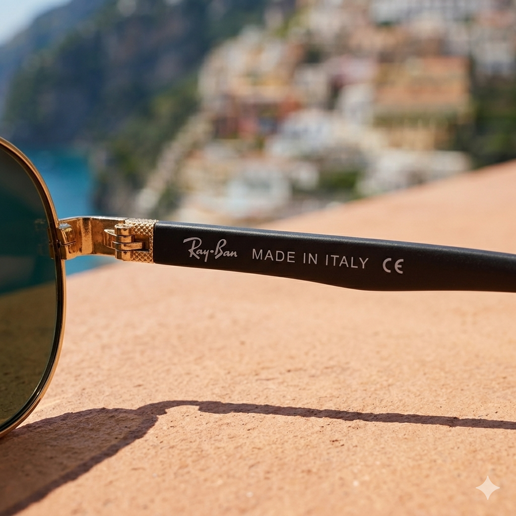 Classic Ray-Ban Aviator Sunglasses - Gold Frame and Green Lenses